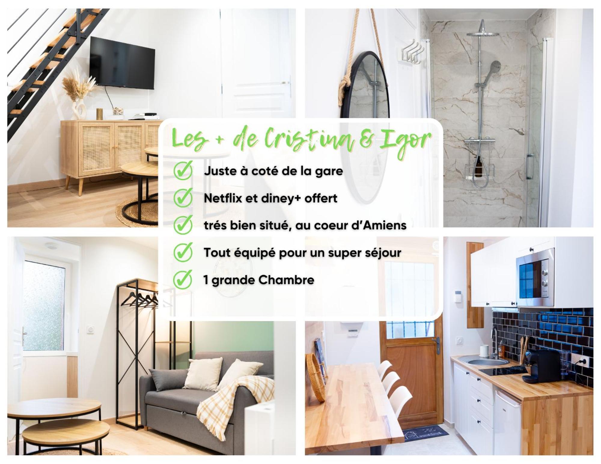 Maison Cosy Centre Gare Amiens Exteriör bild